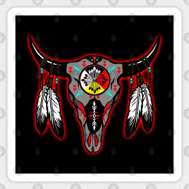 BUFFALO SKULL 1 Sticker by GardenOfNightmares